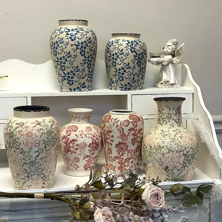 Floral Ceramic Vases