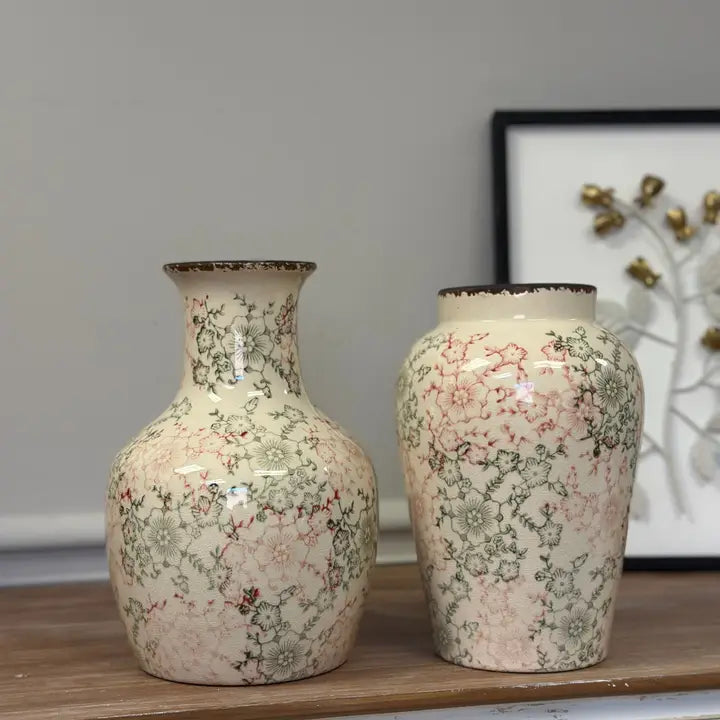 Floral Ceramic Vases