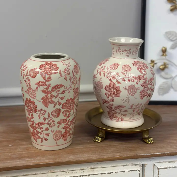Floral Ceramic Vases