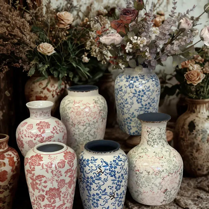 Floral Ceramic Vases